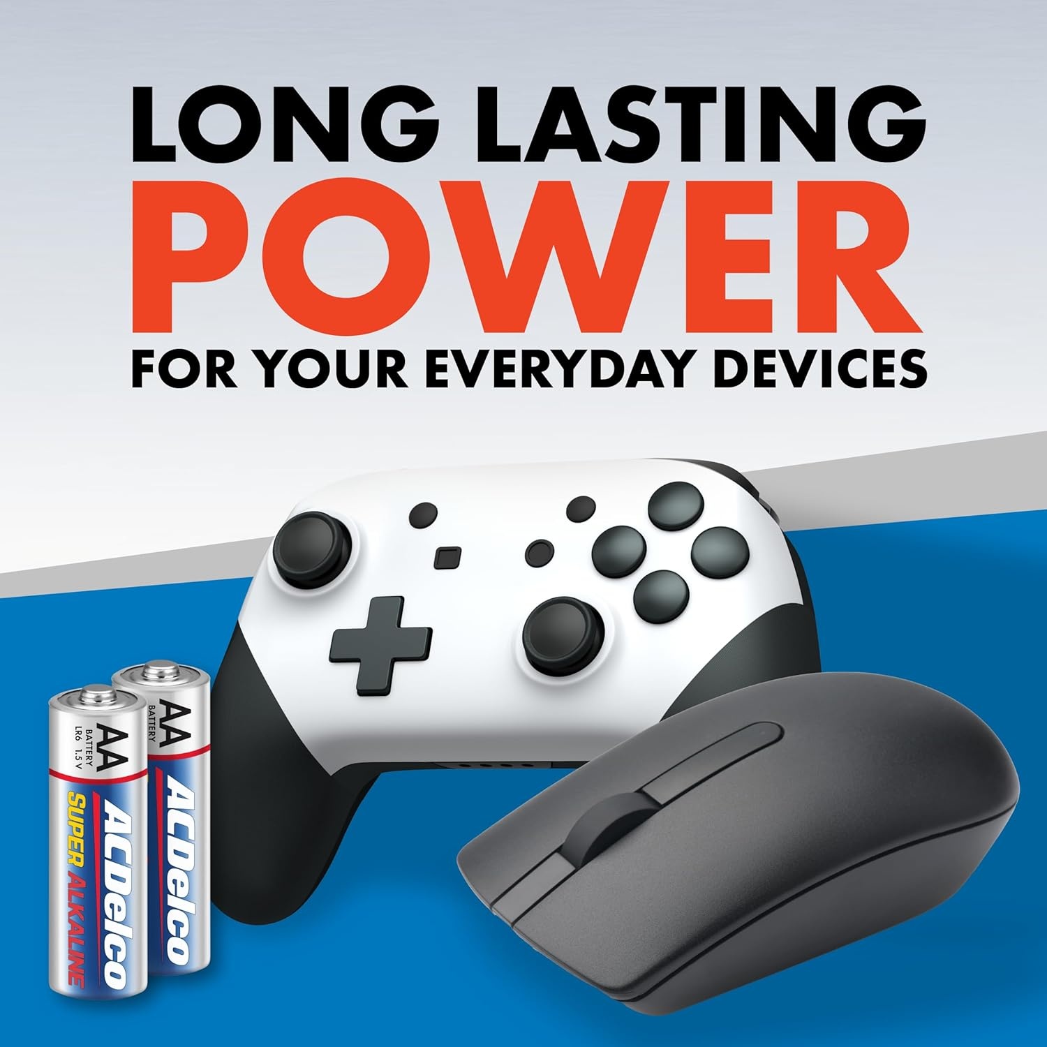 ACDelco 100-Count AA Batteries, Maximum Power Super Alkaline Battery ...